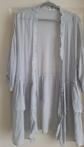 Ruffle flowy cardigan